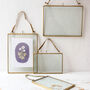 Hanging Brass Photo Or Picture Frame, thumbnail 1 of 5