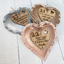 21st Brass Nickel Anniversary Personalised Heart, thumbnail 2 of 2