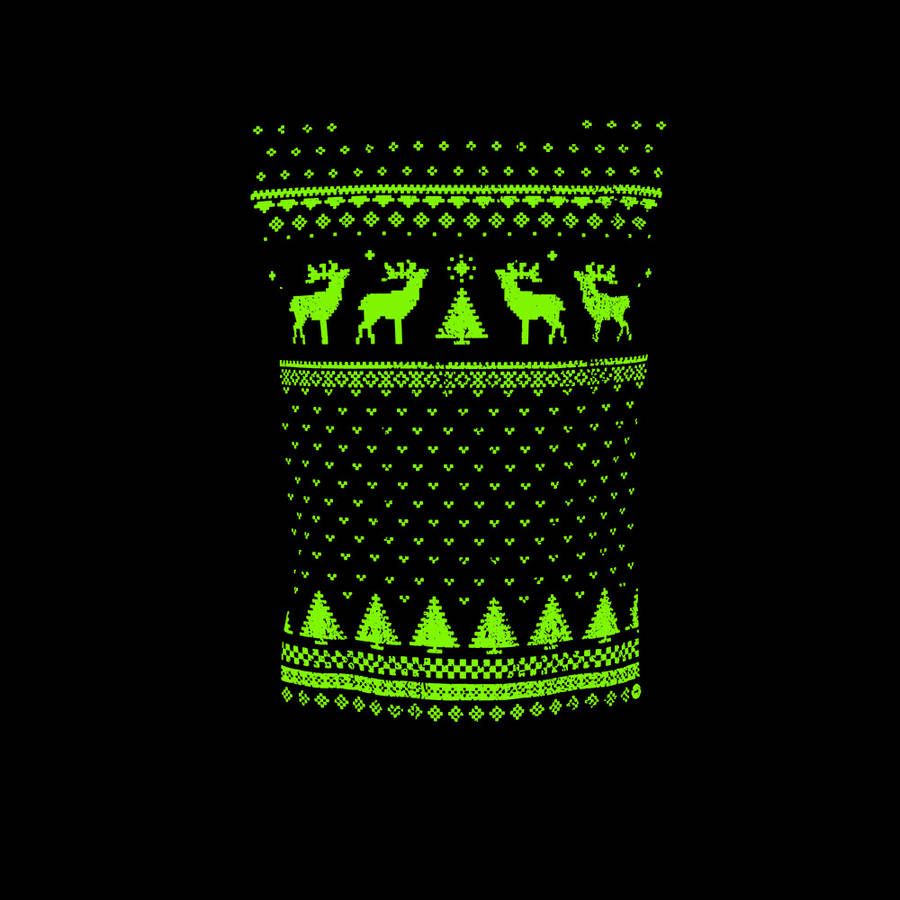 Glow in The Dark T-Shirt Alternative to a Christmas Jumper Mens Christmas Reindeer T-Shirt