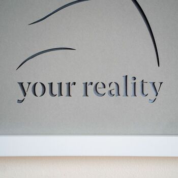 Inspirational 'Create Your Reality' Papercut Wall Art, 8 of 10