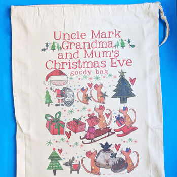 Personalised Family Christmas Eve Sack, 4 of 4