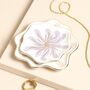 Set Of Two Wavy Organic Floral Trinket Dish Set, thumbnail 3 of 5
