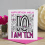 Personalised 10th Birthday Card, thumbnail 4 of 5
