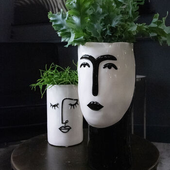 Abstract Face Vase Planter, 3 of 4