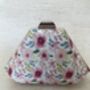 Multicoloured Handcrafted Statement Floral Pearl Mirror Clutch, thumbnail 6 of 11