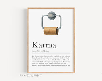 Karma Bathroom Wall Prints, 4 of 5