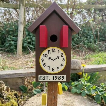 Personalised Cuckoo Clock Bird Box, 3 of 10