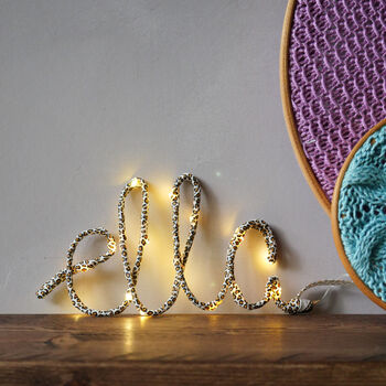 Name In Leopard Print Fairy Lights, 2 of 5