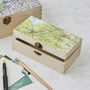 Personalised Map Location Rectangular Wooden Box, thumbnail 1 of 5