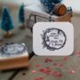 Christmas Personalised Gift Labels Rubber Stamp Kids, thumbnail 2 of 5