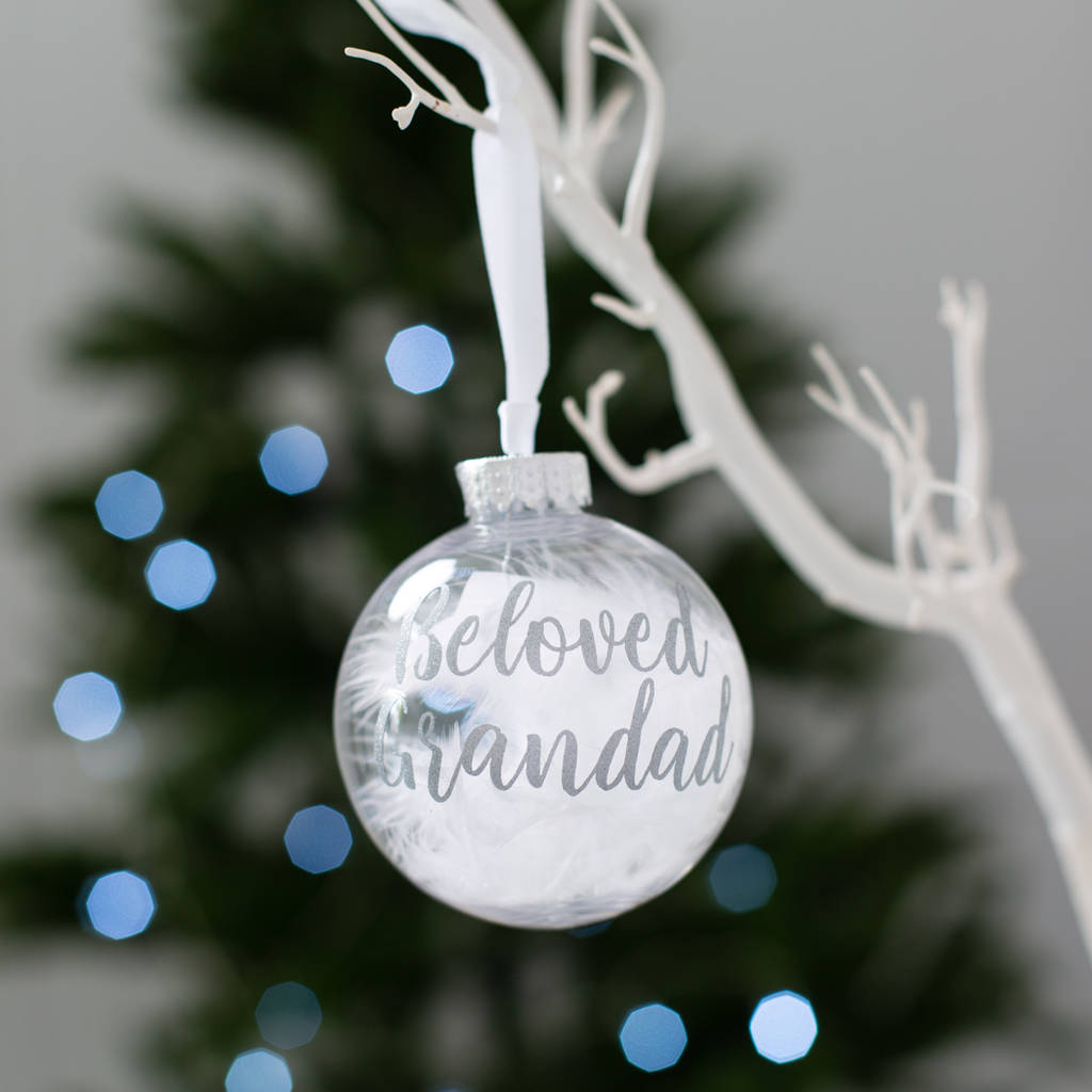 personalised in loving memory christmas bauble by bubblegum balloons ...