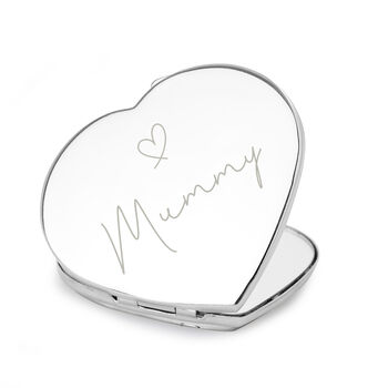 Personalised Diamante Heart Compact Mirror, 5 of 5