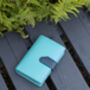 Turquoise Multi Colour Leather Purse Wallet Rfid, thumbnail 2 of 10