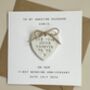Personalised 1st Anniversary Card For Husband Or Wife, thumbnail 3 of 4