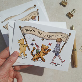 Winnie Folded Thank You Cards And Envelopes, 3 of 8