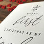Personalised Handmade First Christmas Card For Grandad, thumbnail 4 of 4