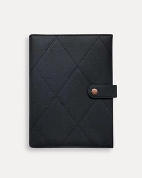 Vegan Leather A5 Ring Binder Planner | Black, 5 of 5