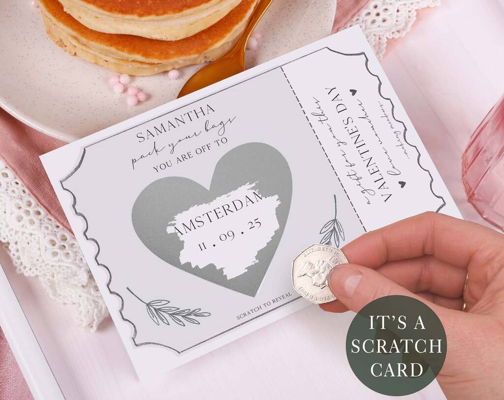 Make Your Own Christmas Card, Scratch To Reveal Greeting Card, Any Message Surprise Gift