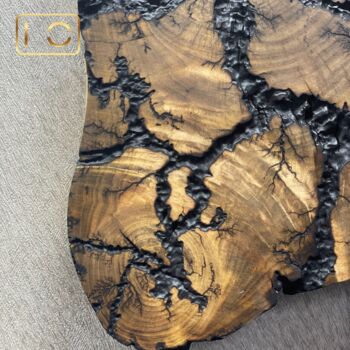 Wooden Art Natural Burnt Wood Décor / Abstract / Home, 4 of 5