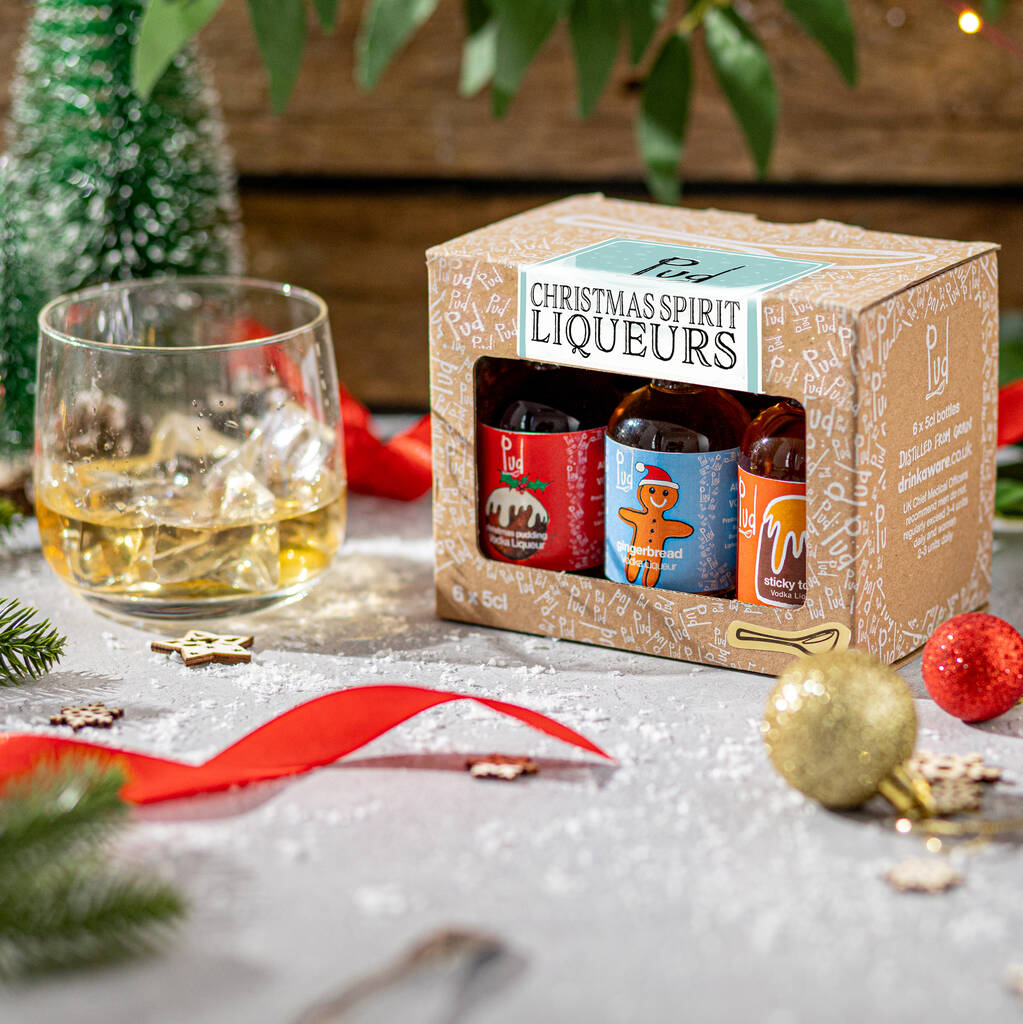 Pud Vodka Liqueur Christmas Gift Box 6x5cl By Pud Drinks