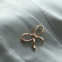 Bow Gold Or Silver Colour Modesty Pin, thumbnail 2 of 12