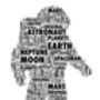 Space Shuttle Or Astronaut Personalised Print, thumbnail 2 of 3