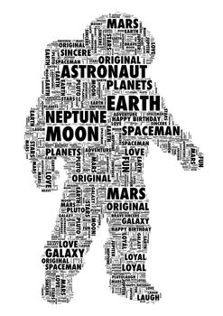 Space Shuttle Or Astronaut Personalised Print, 2 of 3