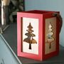 Christmas Pine Candle Lantern Centrepiece, thumbnail 3 of 8