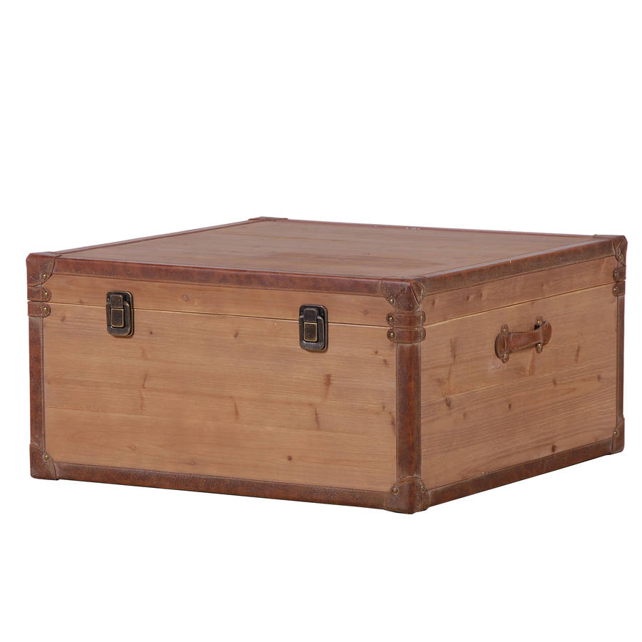 Wooden Trunk Coffee Table By Out There Interiors