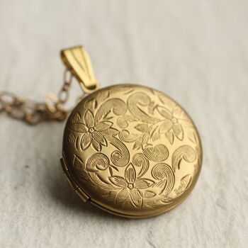 Flower Personalised Locket Necklace With Photos, 12 of 12