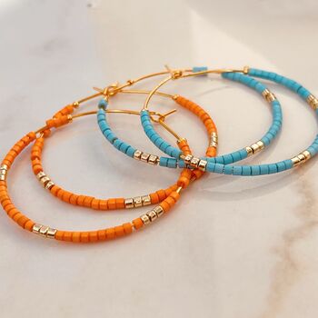 Beaded Hoop Earring, 3 of 4