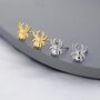Spider Stud Earrings In Sterling Silver, thumbnail 2 of 12