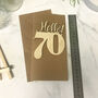 Personalised Hello 70 Birthday Card, thumbnail 4 of 11
