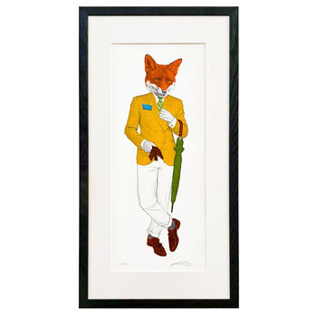 The Fox With The Umbrella | Silkscreen Print, 3 of 4