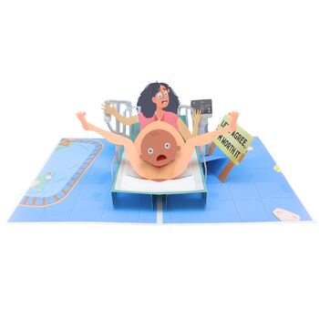 'Sorry Mum' Cheeky Pop Up Mother's Day Card With Funny 3D Birth, 3 of 10