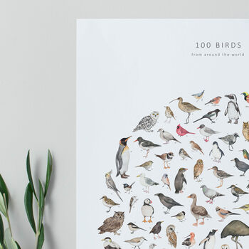 100 Birds A2 Print, 2 of 5