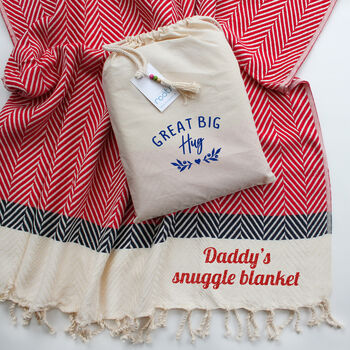 Personalised Cotton Throw, Sustainable Gift, 9 of 12