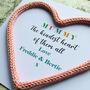 Personalised Mother's Day Heart Card, thumbnail 2 of 4