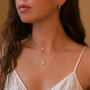Dainty 14 K Gold Star Sun Necklace, thumbnail 6 of 10