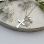 Personalised Cross Charm Necklace, thumbnail 2 of 12