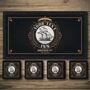 Personalised Bar Runner And Coasters Ship Inn, thumbnail 1 of 8
