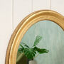Ornate Gold Framed Oval Mirror, thumbnail 2 of 2