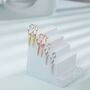 Sterling Silver Unicorn Horn Huggie Hoop Earrings, thumbnail 3 of 9