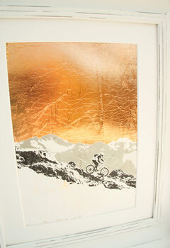 All Down Hill From Here Screen Print Mountain Biking, 2 of 2