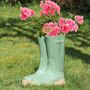 Large Green Personalised Welly Boots Planter, thumbnail 7 of 10