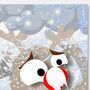 Funny Christmas Card With Chaotic Screaming, Shaking And Light Up Rudolph, thumbnail 4 of 12