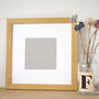 Handmade Square Wooden Picture Frame In Brown Or White, thumbnail 3 of 12