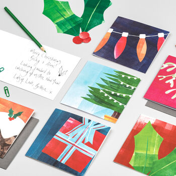 Pack Of 10 Festive Christmas Cards, 2 of 11