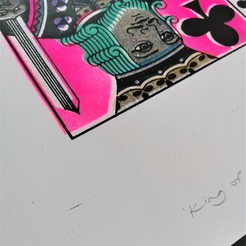 'King Of Clubs' Neon Limited Edition Print, 8 of 12