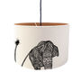 Animal Lampshade With Wood Lining, thumbnail 2 of 8
